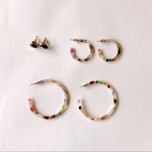 Express Acrylic Earrings (Set of 3)